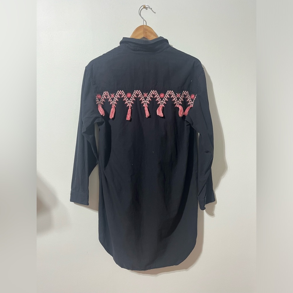 Bohemian Long button down shirt/dress